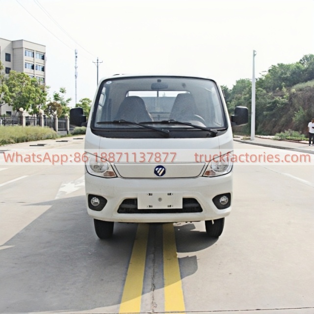 福田102马力纯电动桶装垃圾运输车