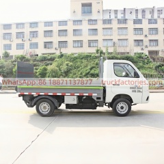 福田102马力纯电动桶装垃圾运输车