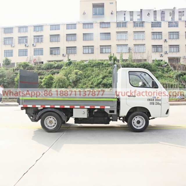 福田102马力纯电动桶装垃圾运输车