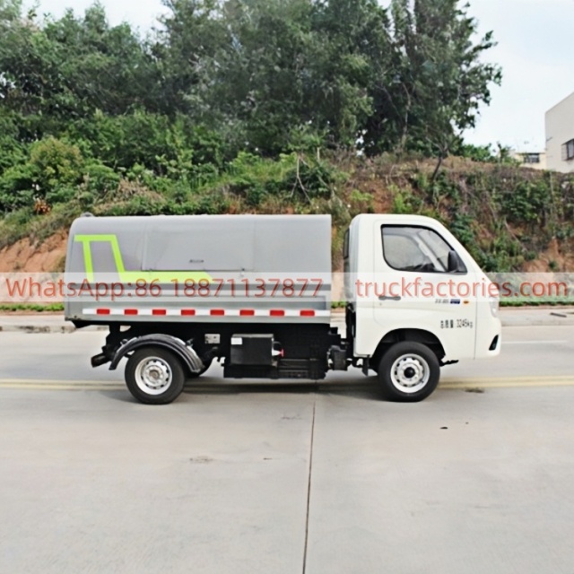 Foton 102-horsepower Pure Electric Dump Garbage Truck New Energy Sanitation Garbage Collection Vehicle