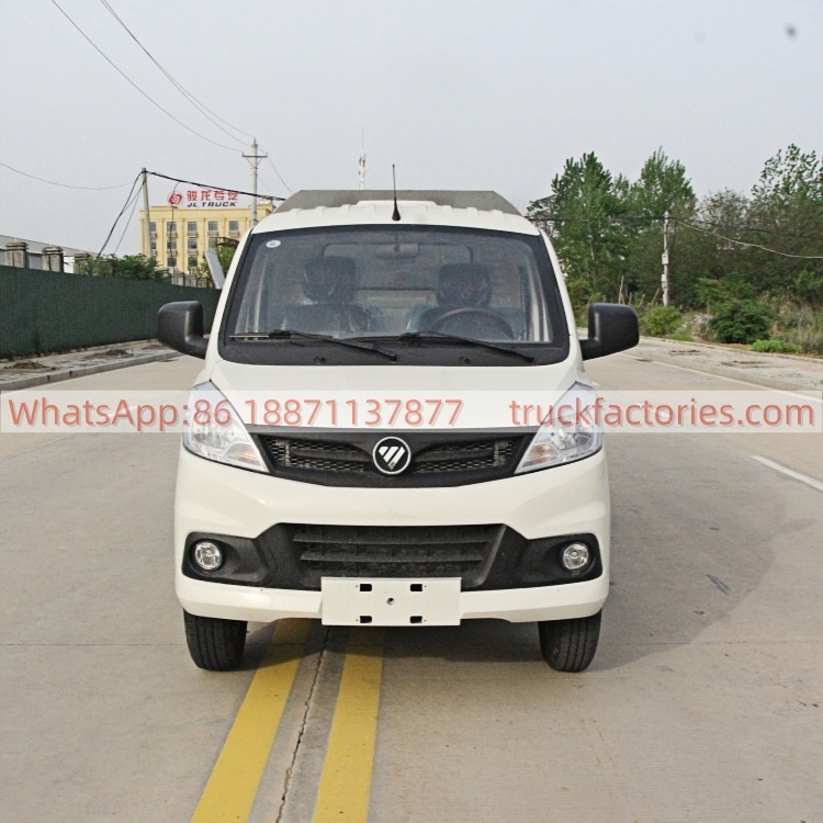 Foton Box Garbage Truck, Enclosed Leak-proof and Dust-proof Garbage Collection and Transportation Vehicle