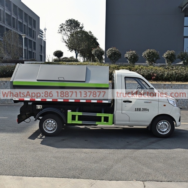 福田厢式垃圾卡车7