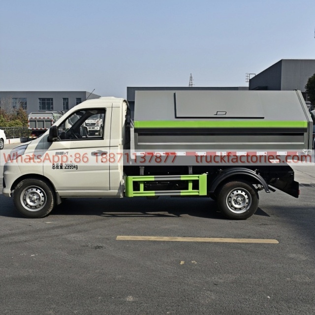 福田厢式垃圾卡车7