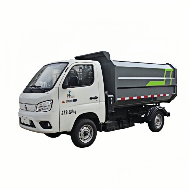 福田纯电动自装卸式垃圾卡车13