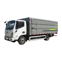 福田227马力纯电动密闭式桶装垃圾卡车40