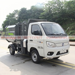 福田纯电动自装卸式垃圾卡车13