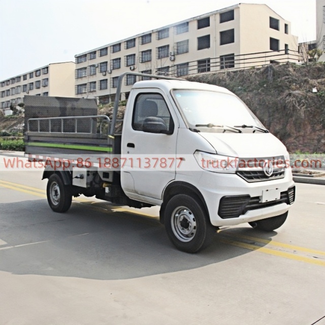 东风95马力纯电动桶装垃圾运输卡车14