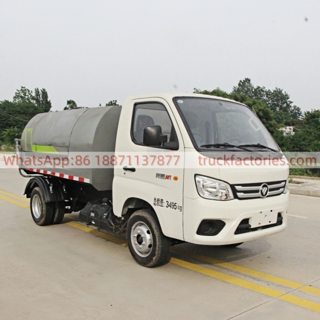 Foton Box Garbage Truck, Fully Enclosed & Odor-Free, High-efficiency and Eco-friendly Transportation
