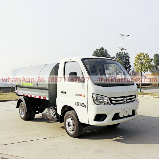 福田厢式垃圾卡车17