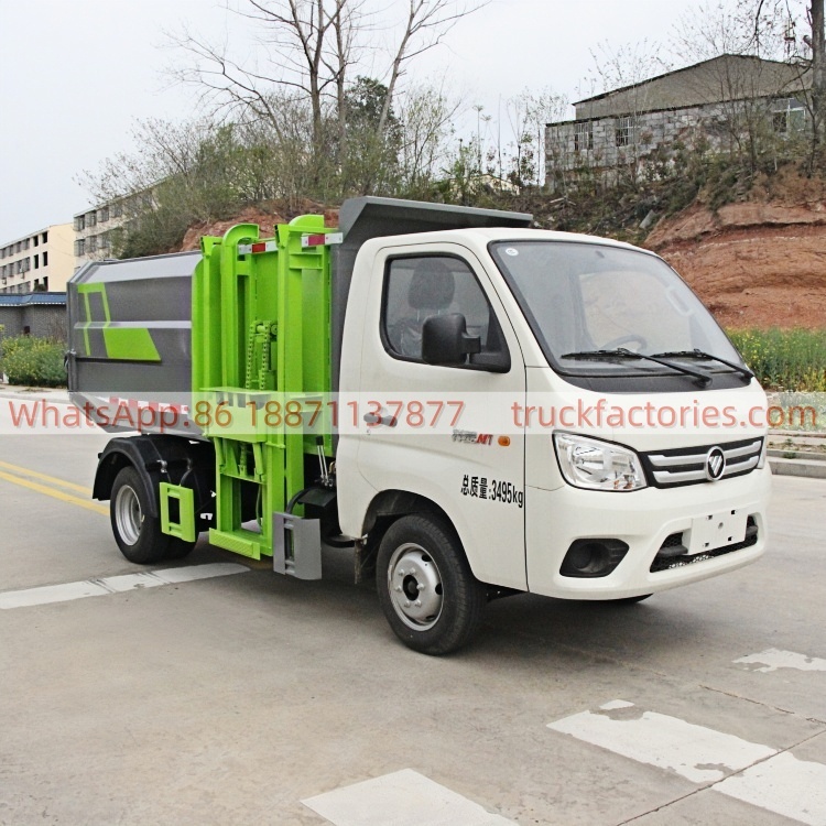 福田东安122马力自装卸式垃圾卡车18