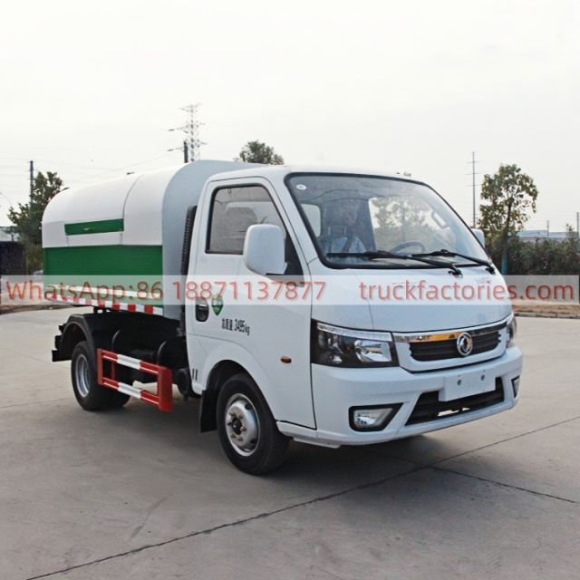 东风东安122马力厢式垃圾卡车19