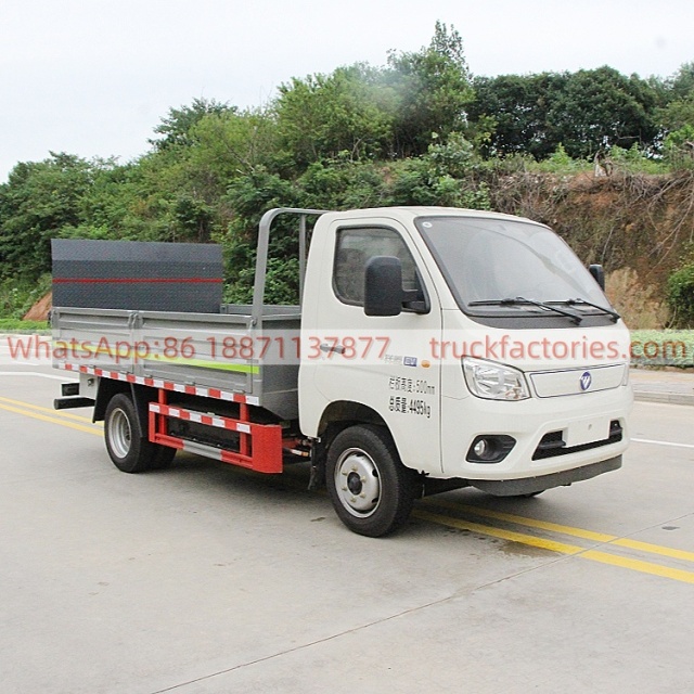 福田122马力纯电动桶装垃圾运输卡车21