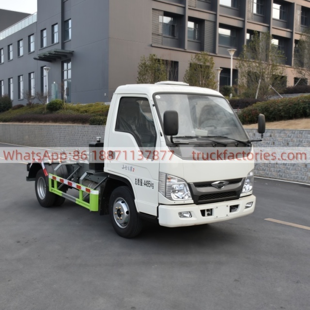 福田全柴100马力车厢可卸式垃圾卡车22