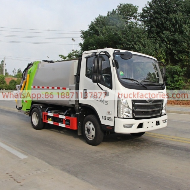 福田全柴150马力压缩式垃圾卡车36