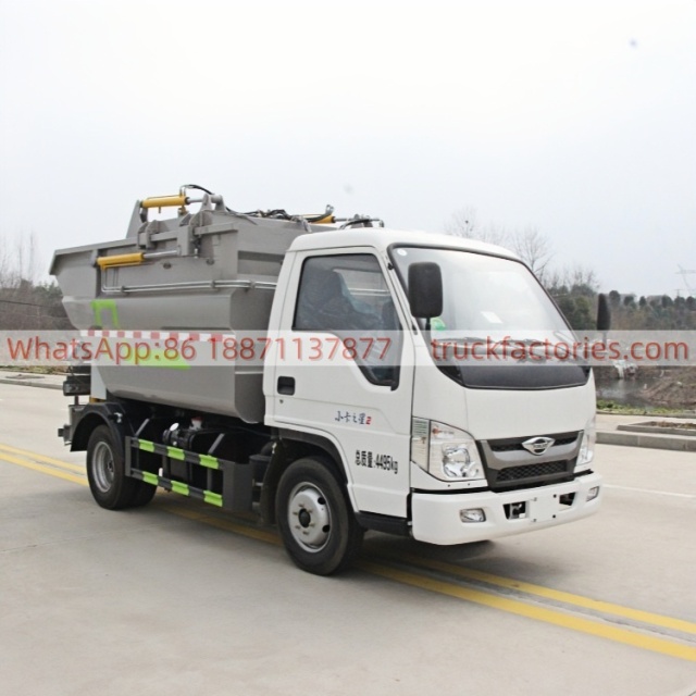 福田全柴100马力自装卸式垃圾卡车37