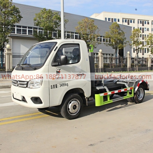 福田车厢可卸式垃圾卡车20