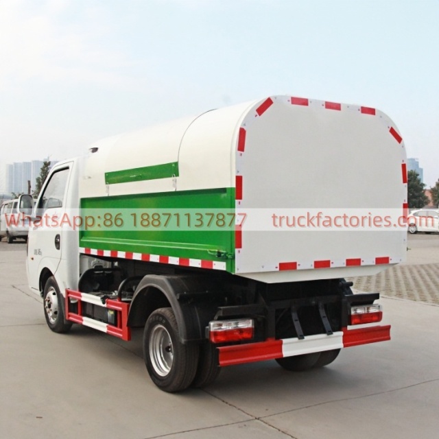 东风东安122马力厢式垃圾卡车19