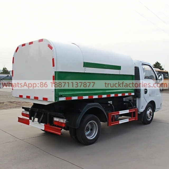 东风东安122马力厢式垃圾卡车19