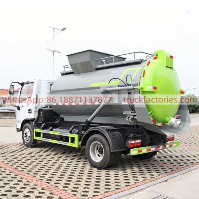 Dongfeng 185HP Cummins Kitchen Waste Truck 6000L Sealed Swill Collection and Transportation Vehicle