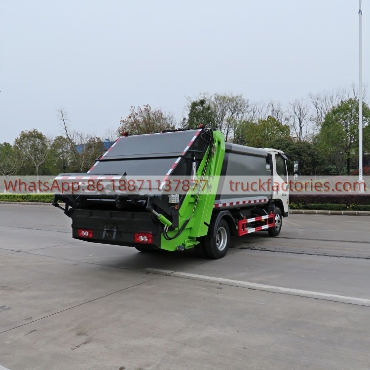Foton Quanchai 150HP Compressed Garbage Truck, Large Sanitation Garbage Collection and Transportation Vehicle