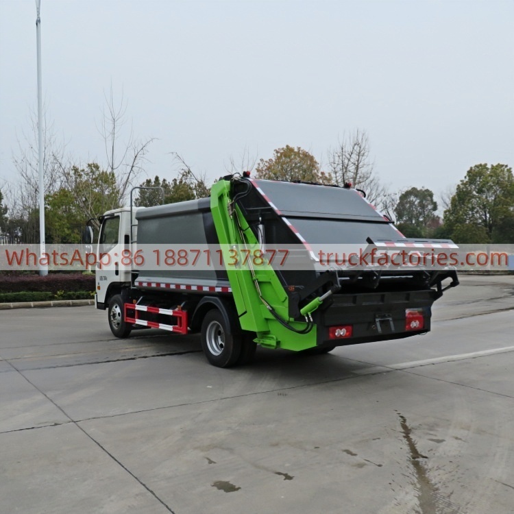 Foton Quanchai 150HP Compressed Garbage Truck, Large Sanitation Garbage Collection and Transportation Vehicle