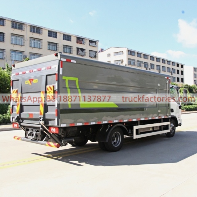 福田227马力纯电动密闭式桶装垃圾卡车40