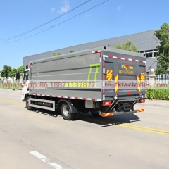 福田227马力纯电动密闭式桶装垃圾卡车40