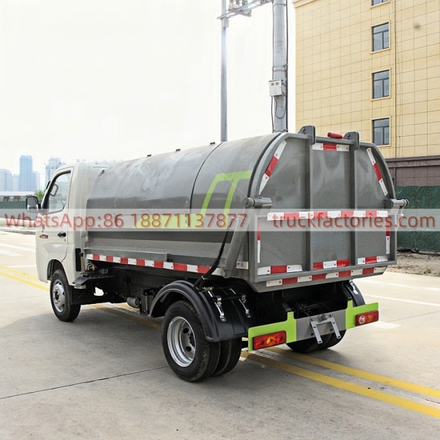 Foton Box Garbage Truck, Fully Enclosed & Odor-Free, High-efficiency and Eco-friendly Transportation