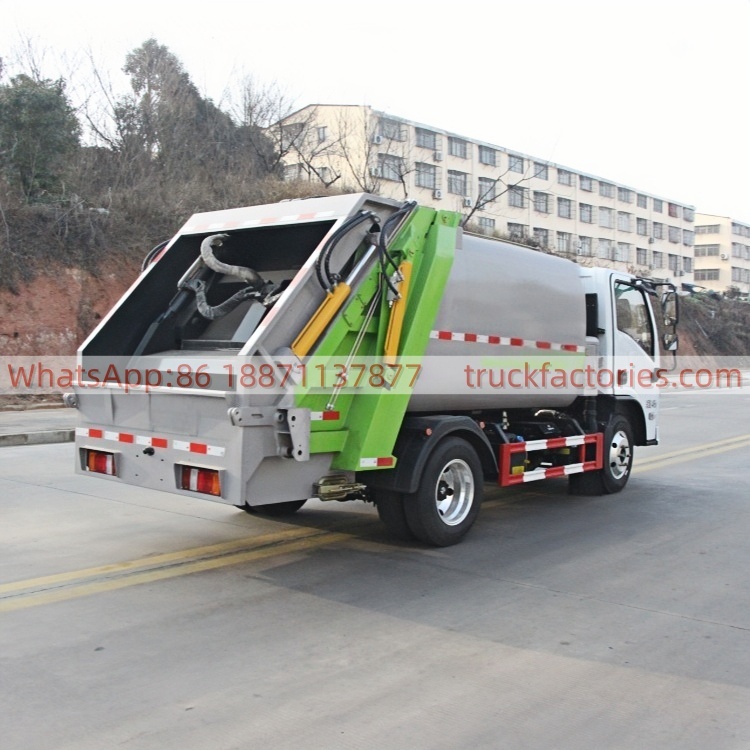Foton Yuchai 158HP Compressed Garbage Truck, Sealed Leak-Proof Garbage Collection and Transfer Truck
