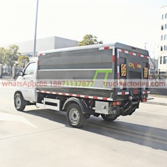 Dongfeng Pure Electric Enclosed Barrel Garbage Truck, Zero-Emission Urban Sanitation Collection Vehicle