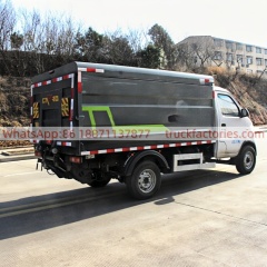 Dongfeng Pure Electric Enclosed Barrel Garbage Truck, Zero-Emission Urban Sanitation Collection Vehicle