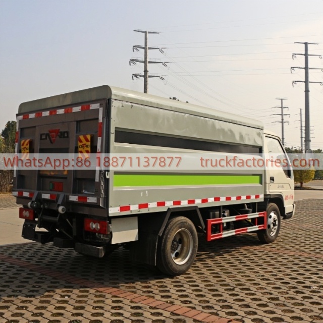 福田全柴150密闭式桶装垃圾卡车27