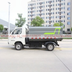 福田纯电动自装卸式垃圾卡车13