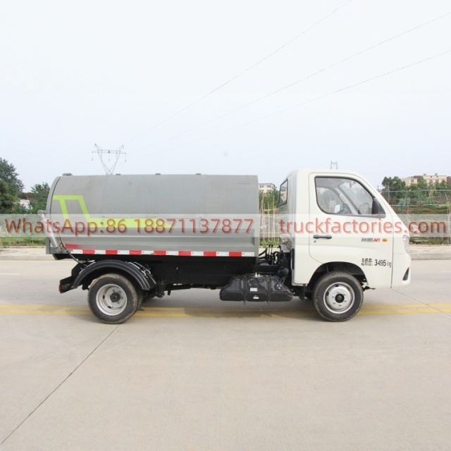 Foton Box Garbage Truck, Fully Enclosed & Odor-Free, High-efficiency and Eco-friendly Transportation