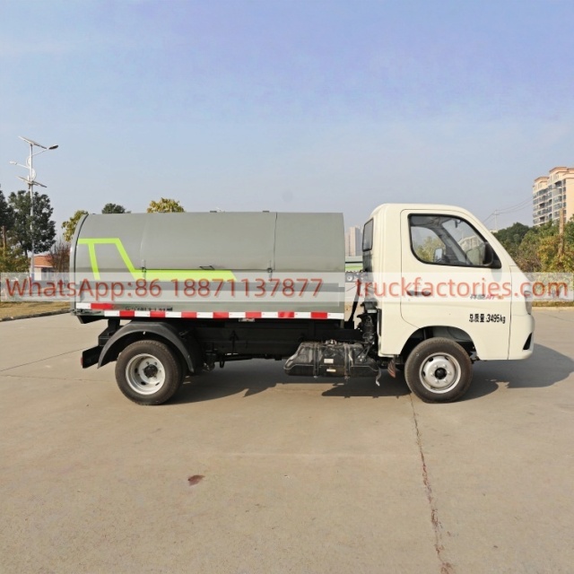 福田厢式垃圾卡车17