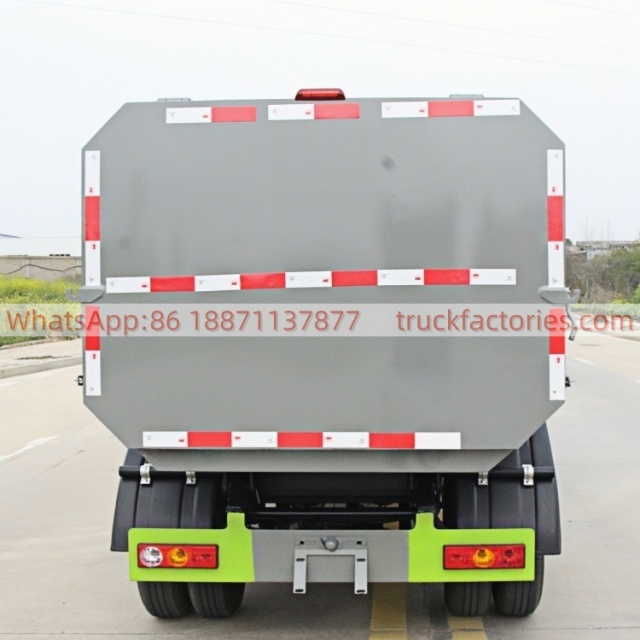 Foton Self-Loading Garbage Truck, Fully Automatic Bucket-Hanging Sanitation Garbage Transport Vehicle