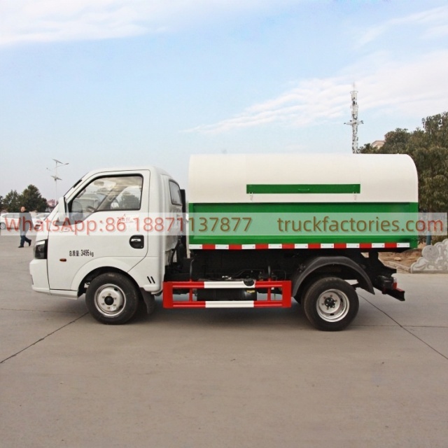 东风东安122马力厢式垃圾卡车19