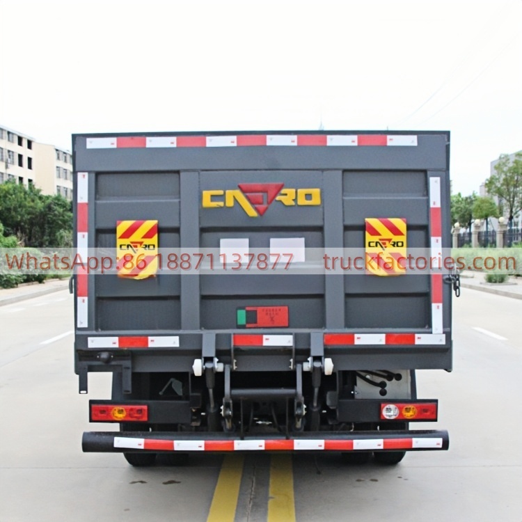 福田122马力纯电动桶装垃圾运输卡车21