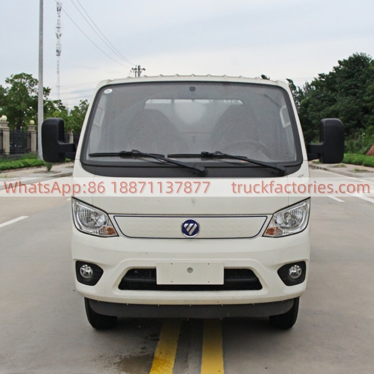福田122马力纯电动桶装垃圾运输卡车21