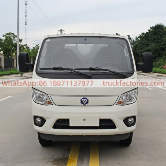 福田122马力纯电动桶装垃圾运输卡车21