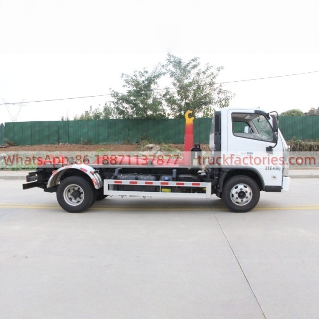 福田180马力插电式混合动力车厢可卸式垃圾卡车24