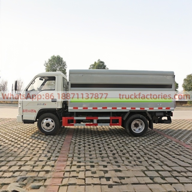 福田全柴150密闭式桶装垃圾卡车27