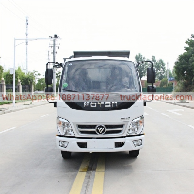 福田全柴140马力自装卸式垃圾卡车34