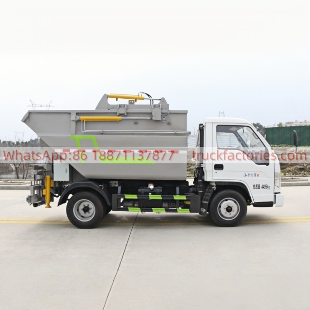福田全柴100马力自装卸式垃圾卡车37
