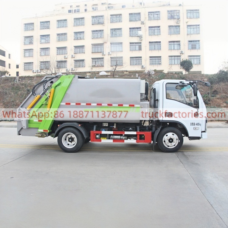 Foton Yuchai 158HP Compressed Garbage Truck, Sealed Leak-Proof Garbage Collection and Transfer Truck