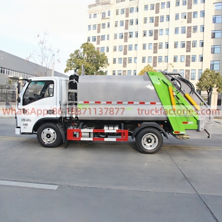 Foton Yuchai 158HP Compressed Garbage Truck, Sealed Leak-Proof Garbage Collection and Transfer Truck