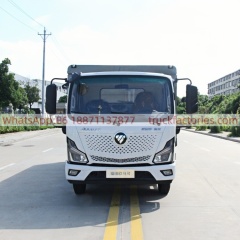 福田227马力纯电动密闭式桶装垃圾卡车40