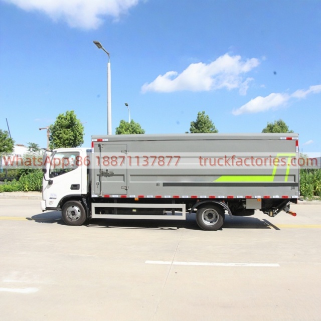 福田227马力纯电动密闭式桶装垃圾卡车40