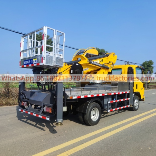 高空作业卡车\01 出口车型\五十铃28米