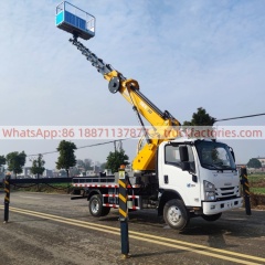 IS UZU high-altitude lifting platform operation truck, truck with lifting platform, aerial lifting platform truck